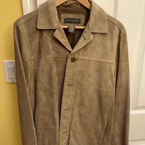 Banana Republic Men’s Vintage Suede Genuine Leather Jacket